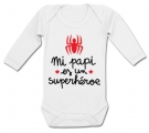 Body beb� MI PAPI ES UN SUPERHEROE (Spiderman) WL