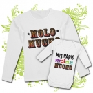 Camiseta MAMA MOLO MUCHO + Body MIS PAPIS MOLAN MUCHO WL