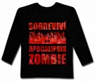 Camiseta SOBREVIV A UN APOCALIPSIS ZOMBIE BL