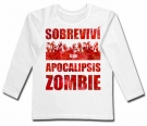Camiseta SOBREVIV A UN APOCALIPSIS ZOMBIE WL