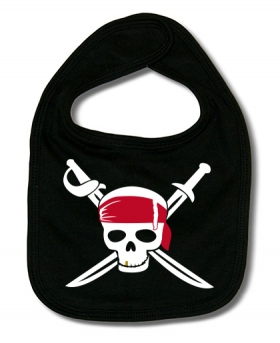 Babero CALAVERA DIENTE ORO B.