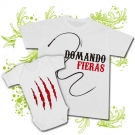 Camiseta PAPA DOMANDO FIERAS + Body ARA�AZOS WC
