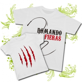 Camiseta PAPA DOMANDO FIERAS + Camiseta ARA&Ntilde;AZOS WC