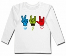 Camiseta PEACE, ROCK, LOVE..WL