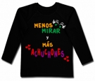 Camiseta MENOS MIRAR Y MS ACHUCHONES BL
