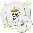 Camiseta PAPA EL REY DE LA CASA + Body LA PRINCESA DE LA CASA WL