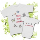 Camiseta PAPA HAGO BEB� MOLONES + Body SOY UN BEB� MOL�N WC