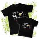 Camiseta PAPA SOY EL MEJOR PAPI DEL MUNDO MUNDIAL + Camiseta TENGO EL MEJOR PAPI DEL MUNDO MUNDIAL BC