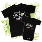 Camiseta PAPA SOY EL MEJOR PAPI DEL MUNDO MUNDIAL + Body TENGO EL MEJOR PAPI DEL MUNDO MUNDIAL BC