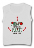 Camiseta sin mangas GUAPO Y FUERTE TW