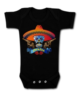 Body beb&eacute; CALAVERA MEXICANA GUN&acute;S BC