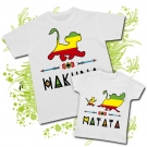 Camiseta PAPA HAKUNA + Camiseta PEQUE MATATA WC