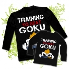 Camiseta PAPA TRAINING TO BEAT GOKU + Camiseta TRAINING TO BEAT GOKU BL