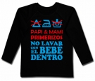 Camiseta NO LAVAR CON EL BEBE DENTRO BL