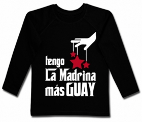 Camiseta TENGO LA MADRINA M&Aacute;S GUAY BL