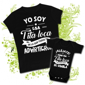 Pack Camiseta + Body YO SOY ESA TITA LOCA..BC
