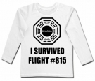 Camiseta LOST I SURVIVED FLIGHT WL