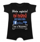 Pijama manga corta Hola ag�ela! mi mam� no sale del FEIBU ven a buscarme BC