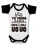 Body bebé YO TENGO UNA BANDA DE ROCK & ROLL UOUO WWC