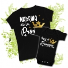 Camiseta MADRINA DE UN PRINCIPE + Body SOY EL PRINCIPE BC