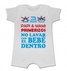 Pijama manga corta NO LAVAR CON EL BEBE DENTRO WC
