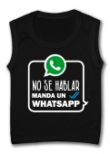 Camiseta sin mangas MANDA WHATSAPP TB