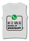 Camiseta sin mangas MANDA WHATSAPP TW