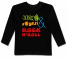 Camiseta LECHE, PA�ALES & ROCK'N ROLL  BL