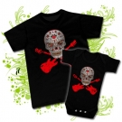 CAMISETA PAPA CALAVERA MEXICANA ROCKERA + BODY CALAVERA MEXICANA ROCKERA BC 