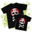 Camiseta PAPA CALAVERA MOTERA + CAMISETA NI�OS CALAVERA MOTERA BC