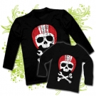 Camiseta PAPA CALAVERA MOTERA + camiseta NI�O CALAVERA MOTERA BL