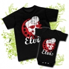 Camiseta PAPA ELVIS SKULL + BODY ELVIS SKULL BC
