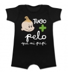 Pijama manga corta TENGO + PELO QUE MI PAPI BC