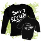 Camiseta MAMA SOY ROCKERA + Body MAM� QUIERO SER ROCKERA BL