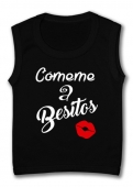 Camiseta sin mangas C�MEME A BESITOS TB