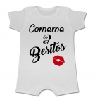 Pijama manga corta C�MEME A BESITOS WC