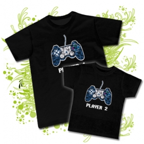 Camiseta PAPA PLAYER ONE + CAMISETA PLAYER TWO BC