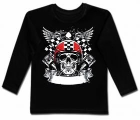 Camiseta CALAVERA BIKER RACING BL