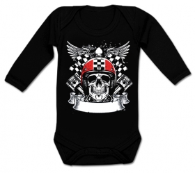 Body beb&eacute; CALAVERA BIKER RACING BL
