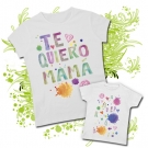 Camiseta MAMA TE QUIERO MAMA ACUARELA + Camiseta MANCHAS 