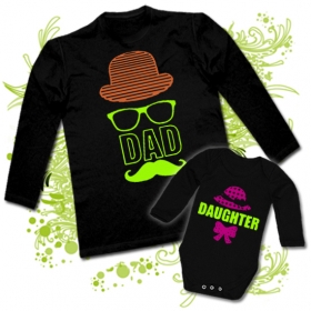 Camiseta PAPA DAD SOMBRERO + Body DAUGTHER