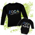 Camiseta MAMA palabra LOCA + Body frase LOCA POR MI MAMI
