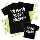 Camiseta PAPA YO HAGO BEBS MOLONES + Camiseta BEB MOLN