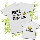 Camiseta PAP� DE UNA PRINCESA + Camiseta PRINCESA