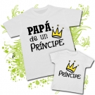 Camiseta PAP� DE UNA PR�NCIPE CORONA GOLD + Camiseta PR�NCIPE CORONA GOLD