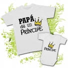 Camiseta PAP� DE UN PR�NCIPE CORONA + Body PR�NCIPE CORONA 