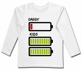 Camiseta BATERIA DADDY (PAPI) & BATERIA KIDS (NI&Ntilde;OS)