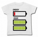 Camiseta BATERIA VACIA DADDY (PAPI) & BATERIA LLENA KIDS (NIÑOS)