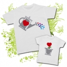 Camiseta PAPA REGADERA + Camiseta PLANTA CORAZ�N