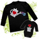 Camiseta PAPA REGADERA LOVE + Body PLANTA LOVE